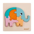 Akuku Tanuló játék Fa puzzle, elefánt Akuku Tanuló játék Fa puzzle, elefánt