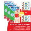 Molfix Havi pelenkacsomag Pants, 3+2 csomag zöld popsitörlővel! (4-es) 7 - 14 kg Molfix Havi pelenkacsomag Pants, 3+2 csomag zöld popsitörlővel! (4-es) 7 - 14 kg