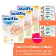 Molfix Havi pelenkacsomag 3+2 csomag zöld popsitörlővel! (2-es) 3 - 6 kg Molfix Havi pelenkacsomag 3+2 csomag zöld popsitörlővel! (2-es) 3 - 6 kg