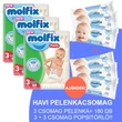 Molfix Havi pelenkacsomag Pants, 3+3 csomag sensitive popsitörlővel! (3-as) 6 - 11 kg Molfix Havi pelenkacsomag Pants, 3+3 csomag sensitive popsitörlővel! (3-as) 6 - 11 kg