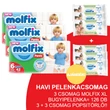Molfix Havi pelenkacsomag Pants, 3+3 csomag zöld popsitörlővel! (6-os) 15+ kg Molfix Havi pelenkacsomag Pants, 3+3 csomag zöld popsitörlővel! (6-os) 15+ kg