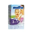 Molfix pelenka Próbacsomag, Csomagolás sérült! (3-as) 4 - 9 kg Molfix pelenka Próbacsomag, Csomagolás sérült! (3-as) 4 - 9 kg