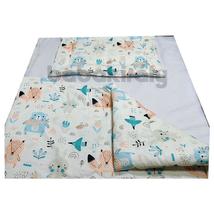 Babakirály Gyermek ágynemű szett Bébi méret, Erdei állatok, türkiz 75 * 100 cm