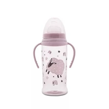 Lorelli My Friend Tanulópohár Szimmetrikus szilikon csőrrel, Rózsaszín bárány 6+ hó