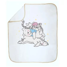 Takaró Pamut, nyári, mackó és barátai mintás 75 * 75 cm
