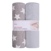 DuetBaby Takaró Plüss, 2 db-os, szürke 80 * 90 cm