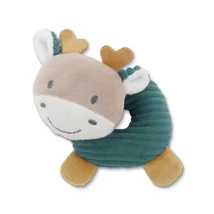 Lorelli Plüssállat Plüss fánk csörgő, Kék szarvas 18 cm