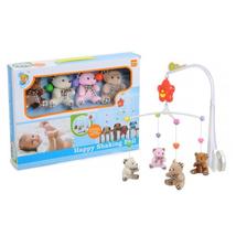 BabyBruin Zenélő forgó Plüss, kockás macis