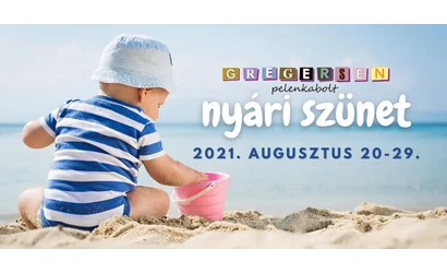 Nyári szünet a Gregersen Bababoltban