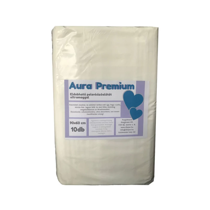 Aura Ágyalátét Prémium, fehér csomag 90 * 60 cm