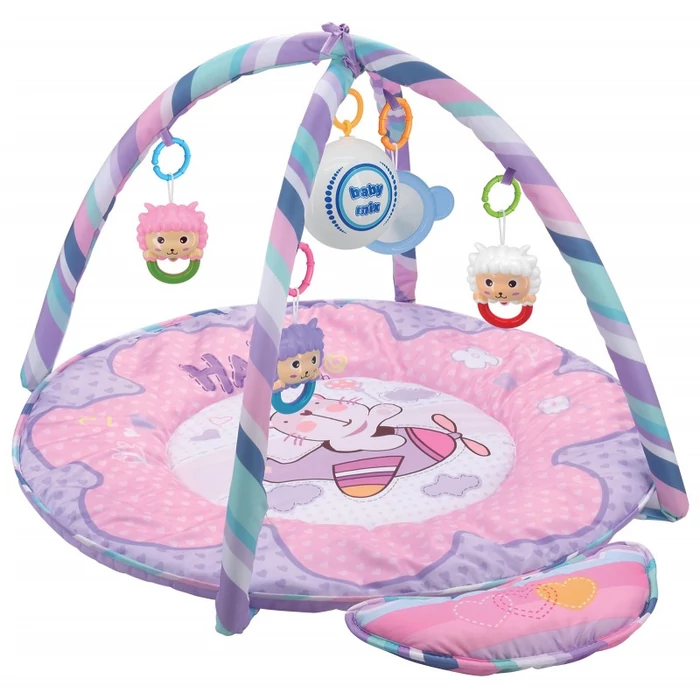 Baby Mix Játszószőnyeg Pink cicás, zenélő