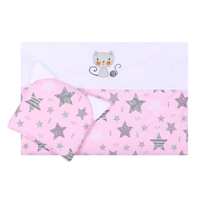DuetBaby Takaró szett párnával, rózsaszín 64 * 73 cm
