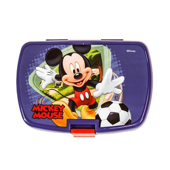 Disney Ételtároló doboz Mickey Mouse, uzsonnásdoboz, kattanózáras