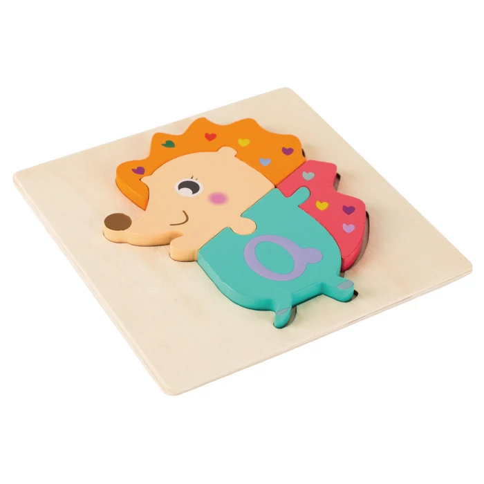 Phoohi Tanuló játék Fa puzzle, süni