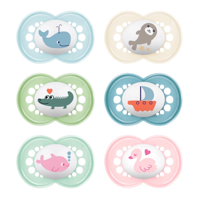 Mam Játszócumi Original, megújult! szilikon lapított (méret: 3) 16+ hó