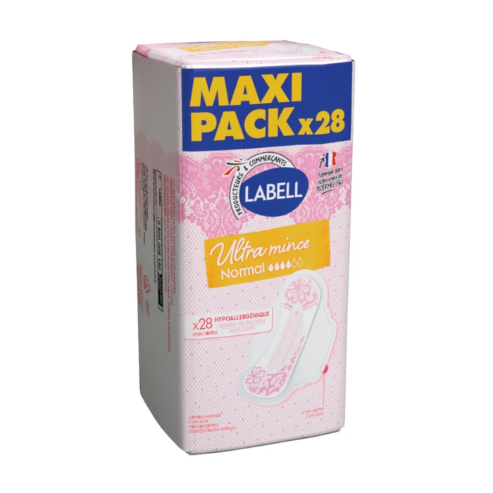 Labell Egészségügyi betét Ultra Mince, Duopack, Csomagolás sérült! szárnyas (méret: normál)