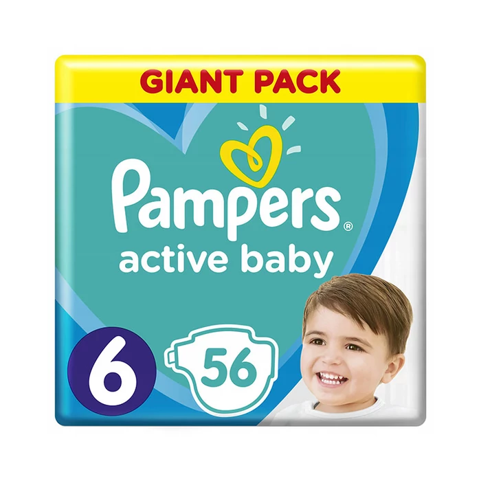 Pampers Active Baby pelenka megújult Giant Pack (6-os) 15 - 30 kg