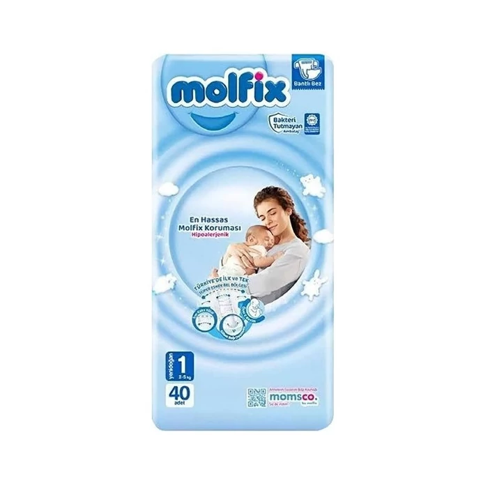 Molfix pelenka Newborn, megújult csomag (1-es) 2 - 5 kg