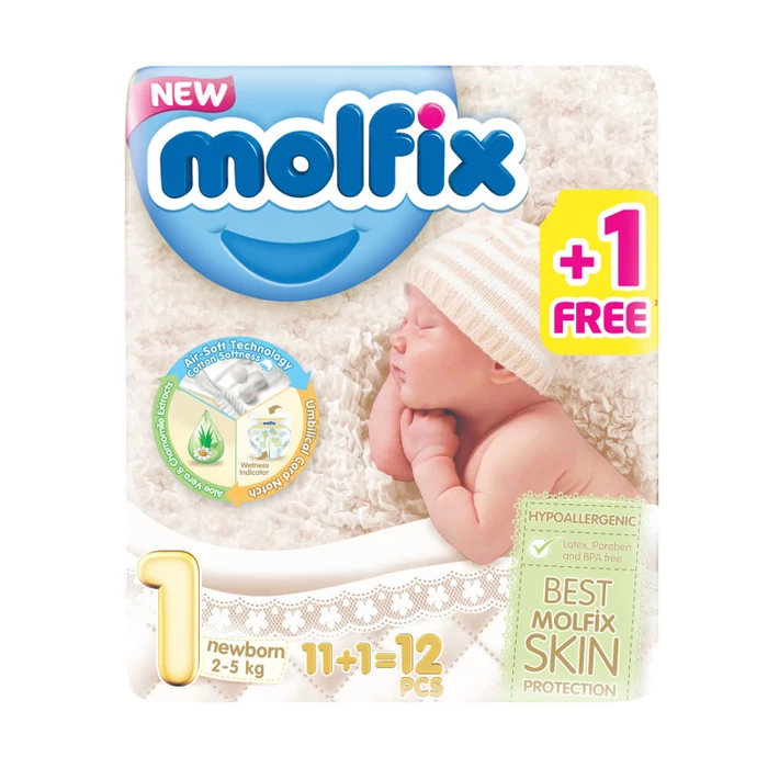 Molfix pelenka Próbacsomag (1-es) 2 - 5 kg