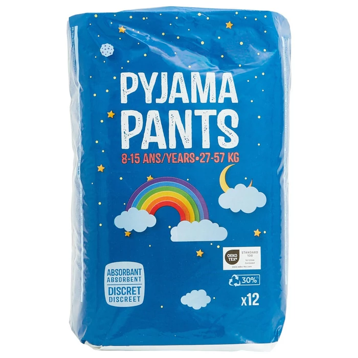 Pyjama Pants bugyipelenka Éjszakai, 8-15 év, L-es 27 - 57 kg