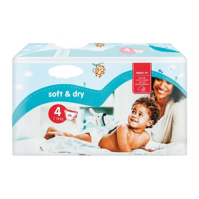 Soft&Dry pelenka (4-es) 7 - 18 kg