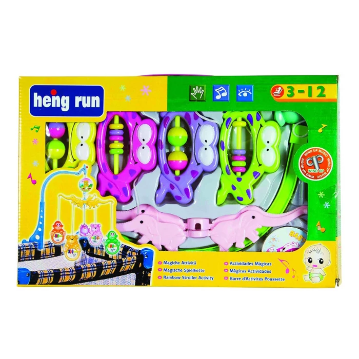 Heng Run Toys Zenélő forgó Vidám békák